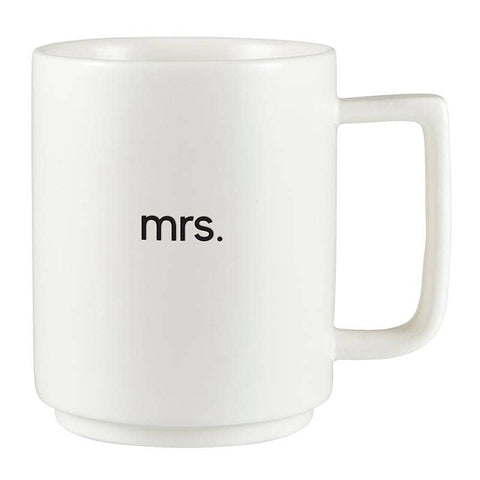 Matte Stackable Mug Set - Mr. & Mrs. (Santa Barbara)