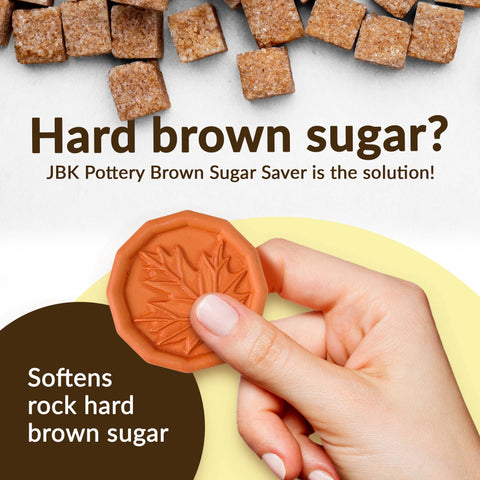 Brown Sugar Saver - Maple Leaf Design (JBK Pottery)