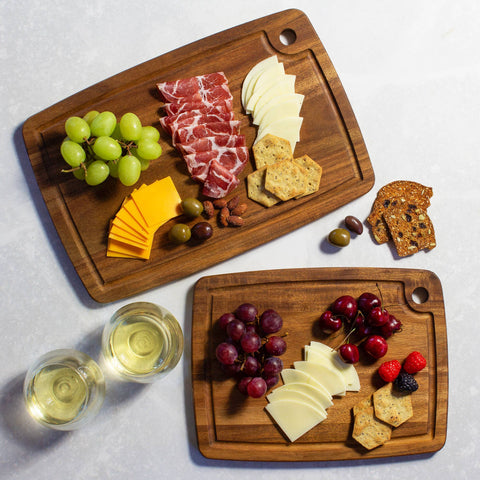 TB Home® 2-Piece Acacia Wood Cutting Board Set (Totally Bamboo)