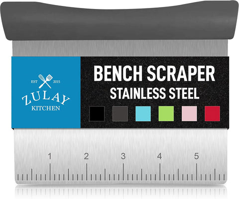 Multi-purpose Stainless Steel Bench Scraper & Chopper (Zulay)