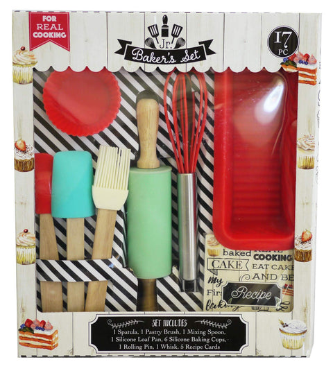 17-Piece Junior Baking Set with Recipes (Handstand Kitchen)