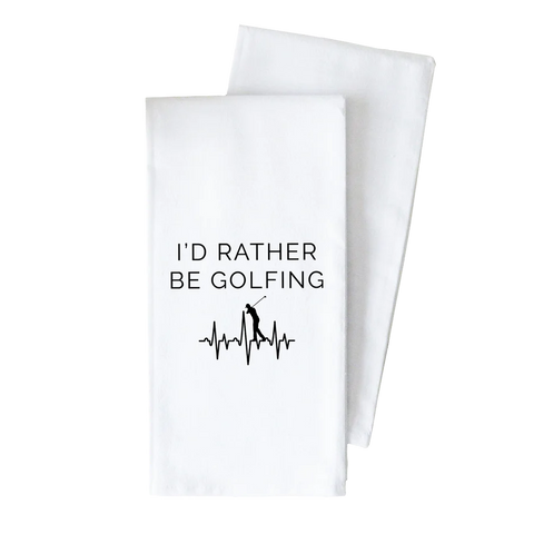 I'd Rather Be Golfing Tea Towel (Porter Lane Homes)