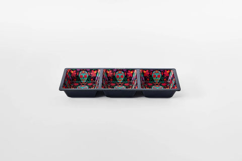 3 Sectional Day of the Dead Taco Tray (Prepara)