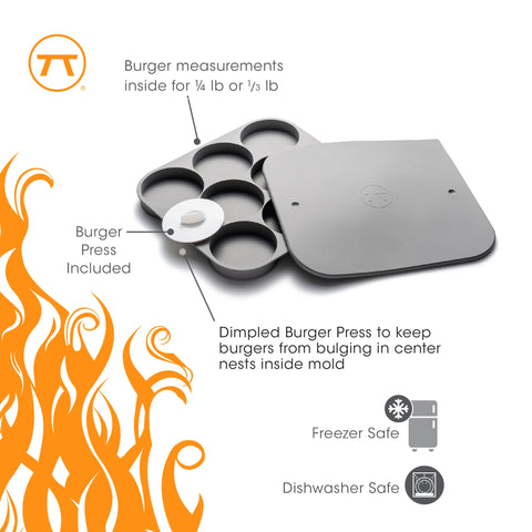 Burger Patty Caddy Silicon 8 Patty Capacity (Outset)