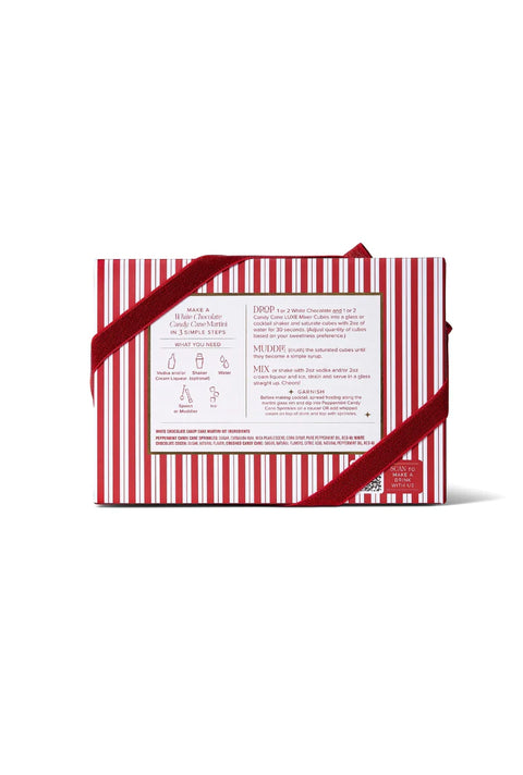 White Chocolate Candy Cane Martini Mixer Kit (Luxe Mixer Cube)