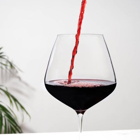 Reserve Inez European Crystal Burgundy Glasses - Set of 4 (Viski)