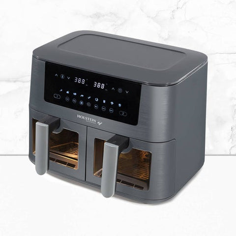8.4 QT DUAL BASKET DIGITAL AIR FRYER (Holstein Housewares)