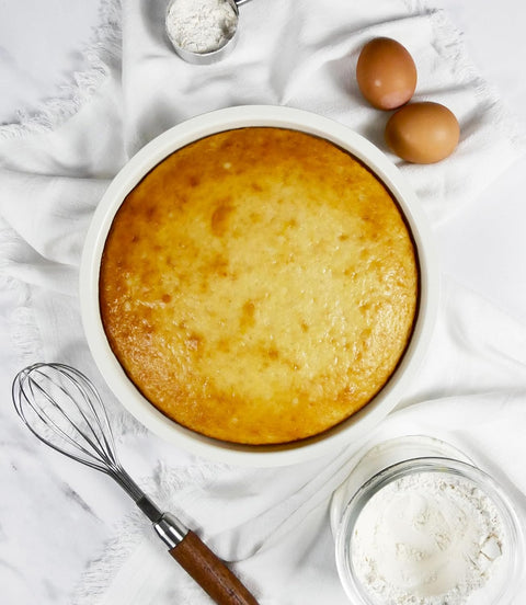 Round Cake Pan 9” Ceramic Nonstick Vanilla (Kitchen Gear)