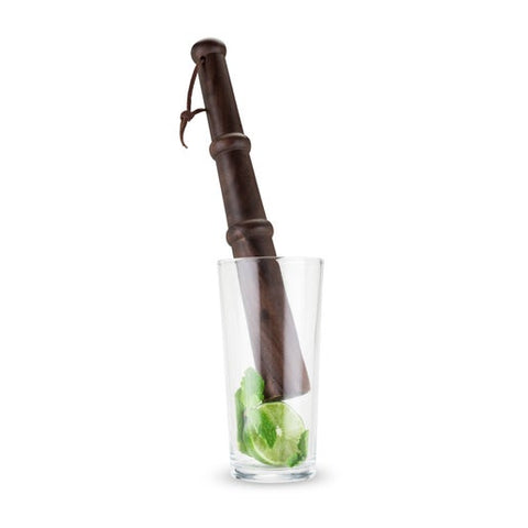 Professional 12" Acacia Wood Muddler w/ Hanging Strap (Viski)
