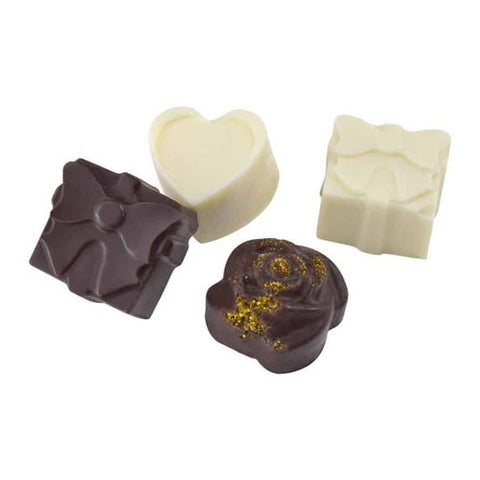 Present, Heart and Rose Silicone Candy Mold (More Than Baking)