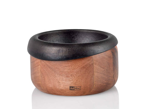 AdHoc Crush Wood and Cast Iron Mortar and Pestle (Cole & Mason)
