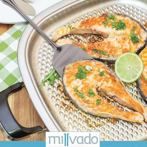Stainless Steel Utensils, Solid Turner 15'' (Millvado)