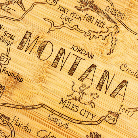 Destination Montana Cutting Board (Totally Bamboo)