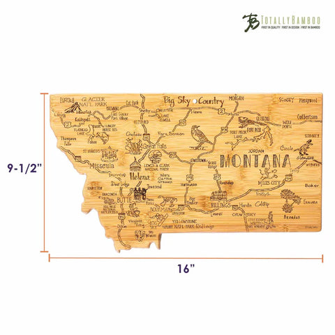 Destination Montana Cutting Board (Totally Bamboo)