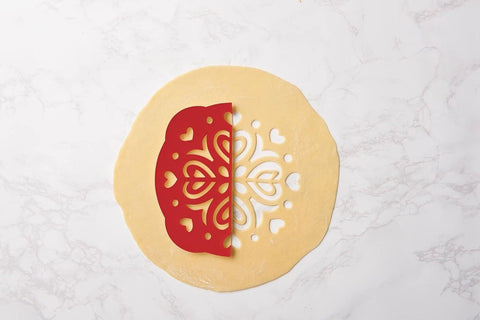 Pie Top Cutter Hearts Design (Talisman)