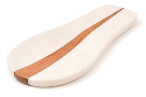 Marble and Wood Spoon Rest (Verve Culture)