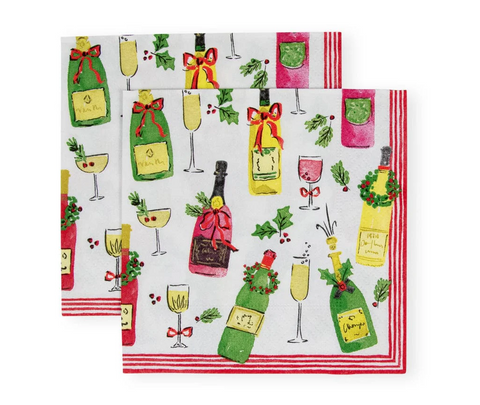 Small Napkins Tipsy And Toasty (Caspari)