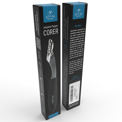 2-in-1 Jalapeno Corer Tool - Stainless Steel (Zulay)