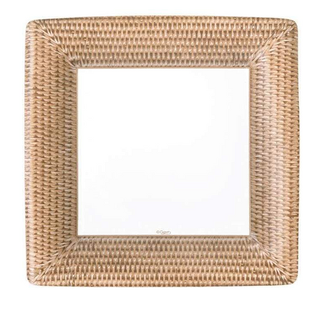 Square Paper Plate Rattan (Caspari)