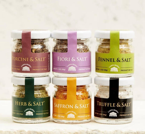 Salt Stacks - 6 Mini Salt Jars in Gift Pack (RITROVO)