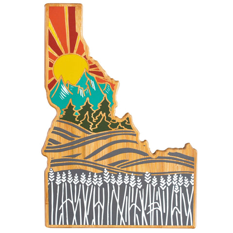Idaho Cutting Board with Artwork by Summer Stokes (Totally Bamboo)