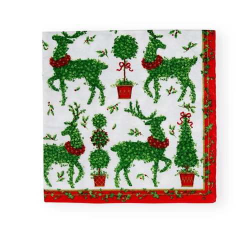 Luncheon Napkins Animal Topiaries (Caspari)