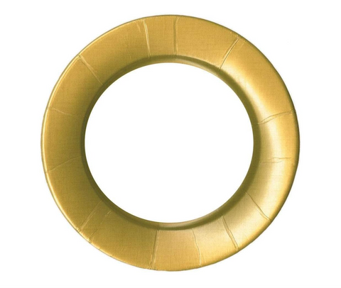 Round Plate Linen Gold (Caspari)