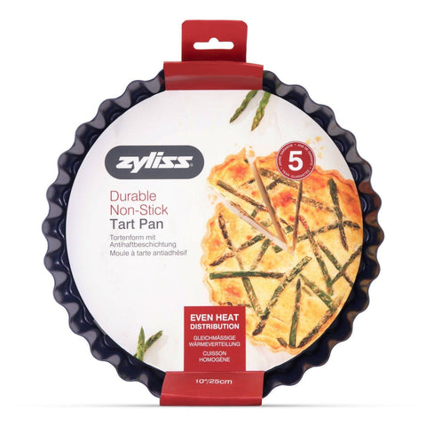 Nonstick Tart Pan with Removable Base 10 inch (Zyliss)