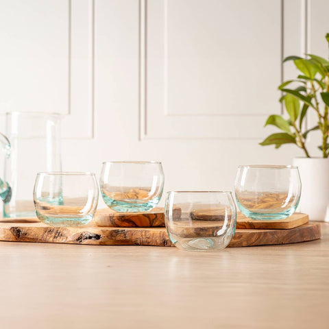 Moroccan Stemless Goblet - Clear: Clear (Verve Culture)