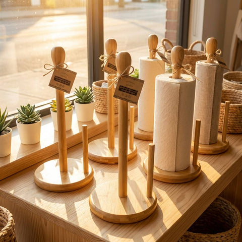 Bamboo Paper Towel Holder (Bamboo Switch)