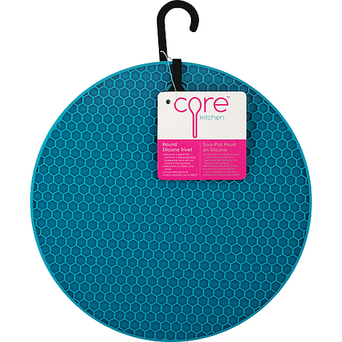 Round Silicon Trivet Dark Teal (Core Kitchen)
