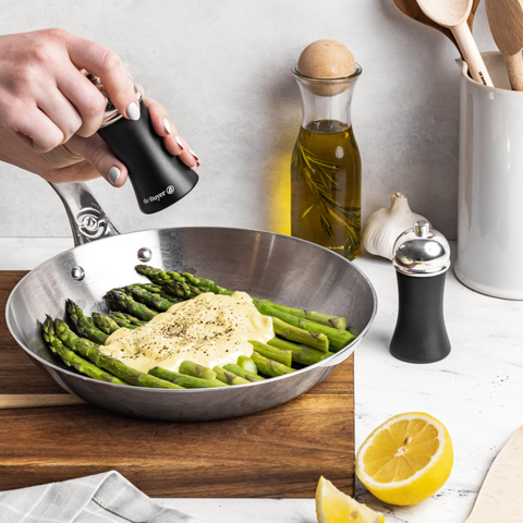 AFFINITY 5-ply Stainless Steel Frying Pan: 12.5" (De Buyer)