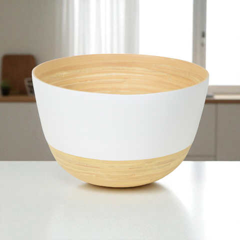 Matte Bamboo Mixing Bowl: White (Albert L. Punkt Inc.)