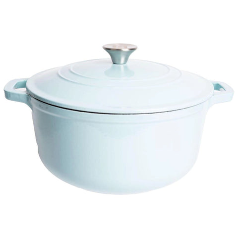 Light Blue Enameled Dutch Oven 6qt (Lexi Home)