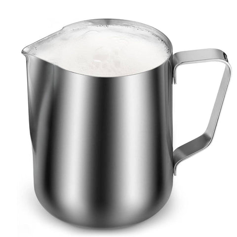 Stainless Steel Frothing Pitcher with Measurements: 20oz (Zulay)
