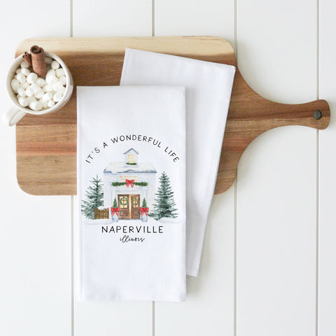 Wonderful Home Tea Towel: White (Porter Lane Homes)