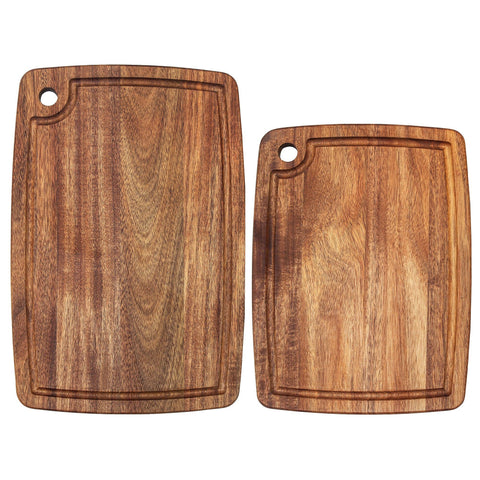 TB Home® 2-Piece Acacia Wood Cutting Board Set (Totally Bamboo)