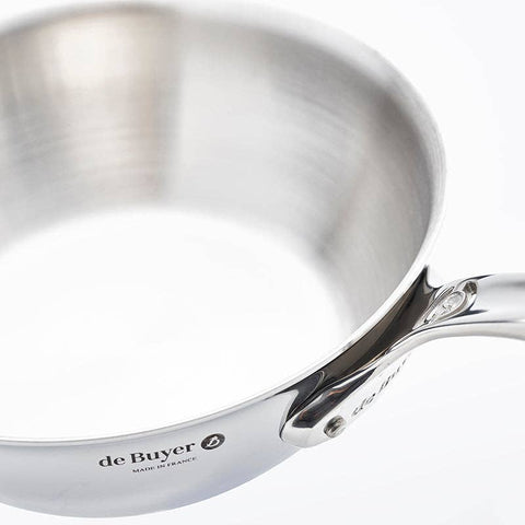 AFFINITY 5-ply Stainless Steel Rounded Sauté Pan 1.9Q (De Buyer)