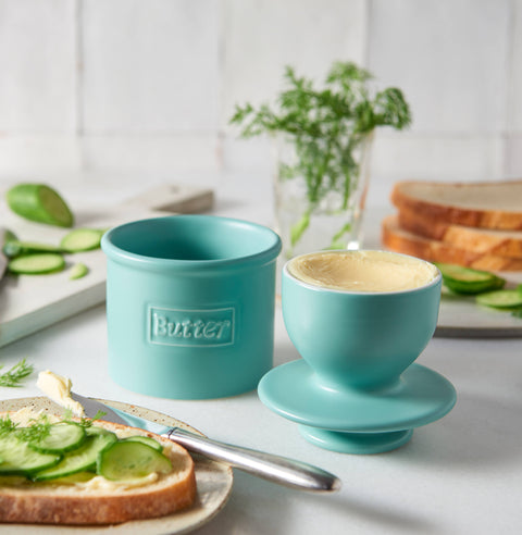Butter Bell Cafe Matte Aqua (Butter Bell Crock)