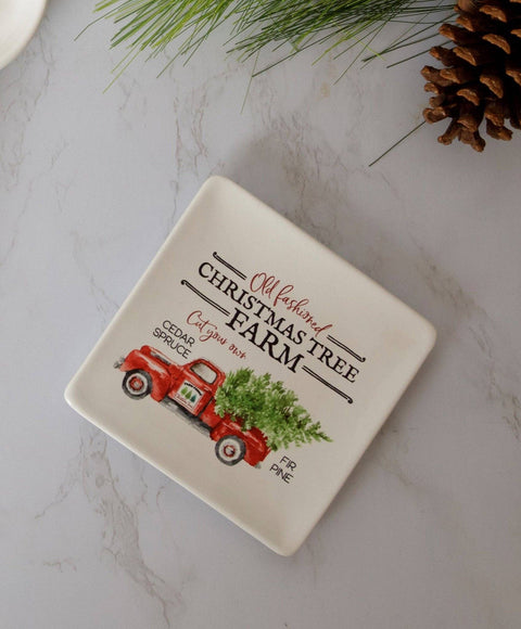 Christmas Tree Farm Appetizer Plate (Audrey's)