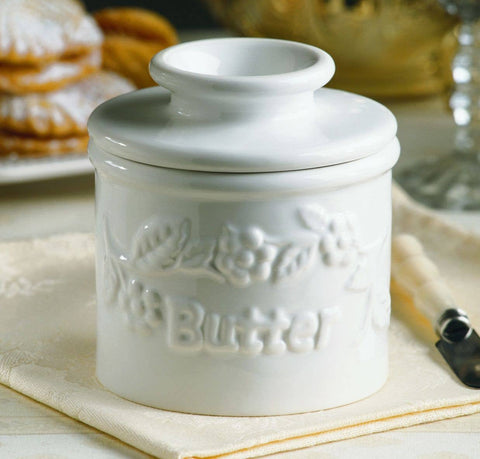 Butter Bell - White Raised Floral