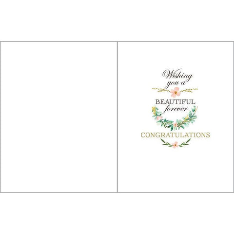 Wedding Greeting Card - Laurel Wreath (GINA B DESIGNS)