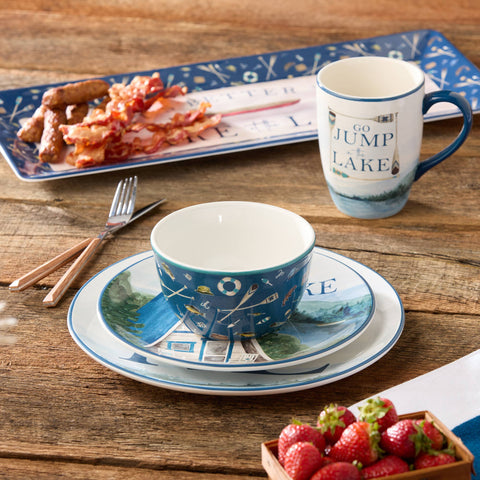 Wake At The Lake Dinner Plate 11" (Certified International)