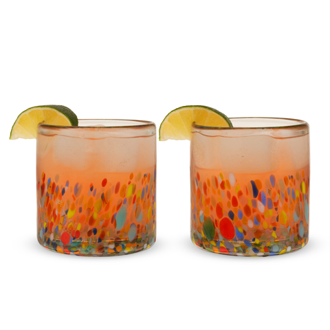 Segunda Vida Artistico Recycled Glass Tumblers - Set of 2 (Twine)