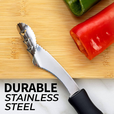 2-in-1 Jalapeno Corer Tool - Stainless Steel (Zulay)