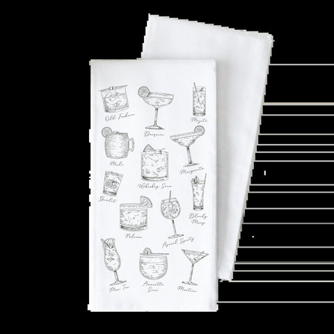 Cocktails Tea Towel (Porter Lane Homes)