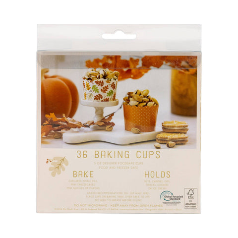 Gold Foil Autumn Leaves 5 oz Baking Cups (My Mind’s Eye)