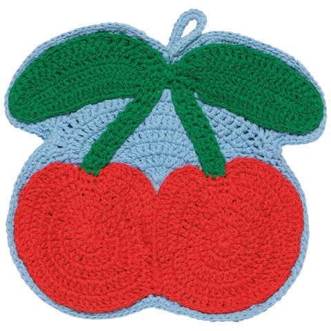Very Cherry Crochet Trivet (Danica Jubilee)
