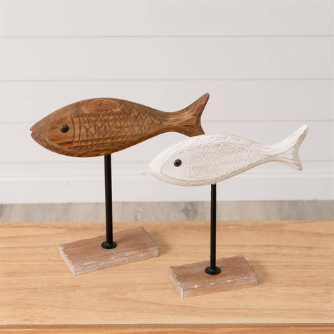 Wooden Fish on Stand (Audrey's)