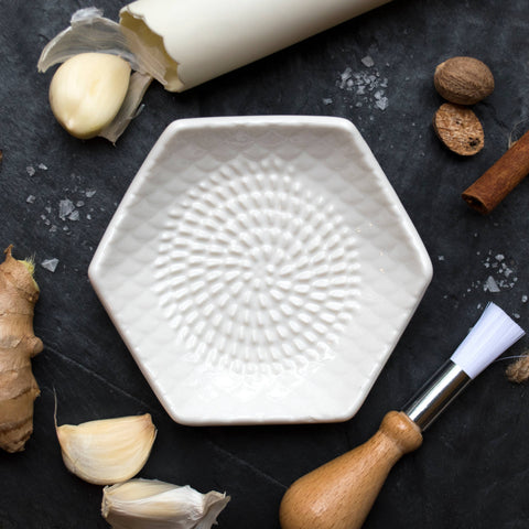 White Ceramic Grater Set (The Grate Plate)